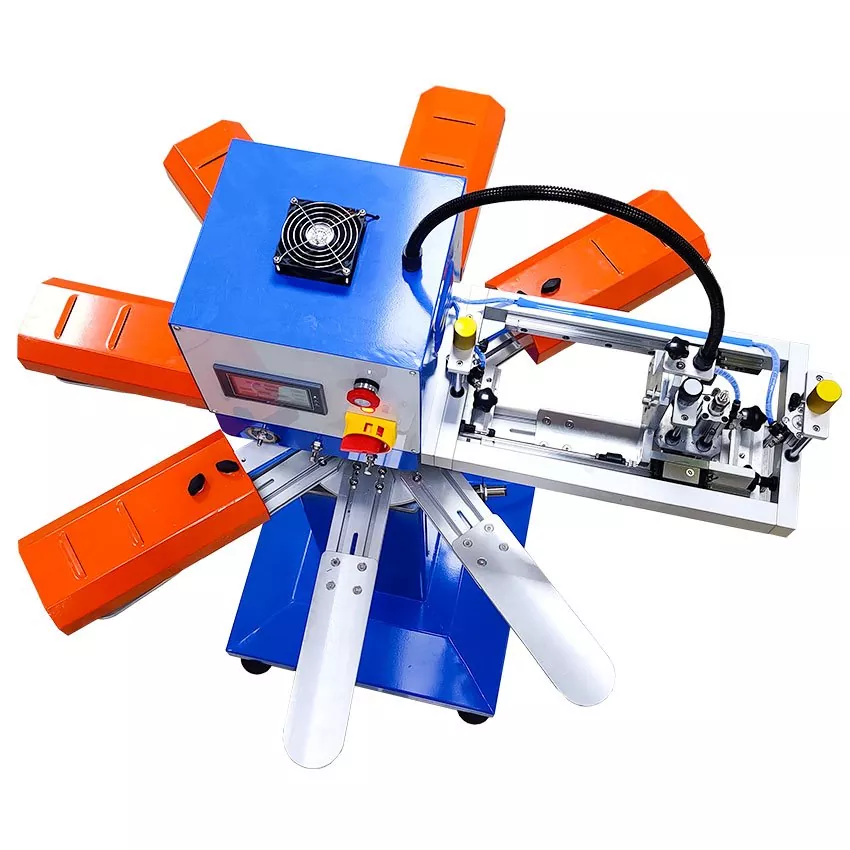 Galtzerdiak irristagaitzak serigrafiatzeko makina