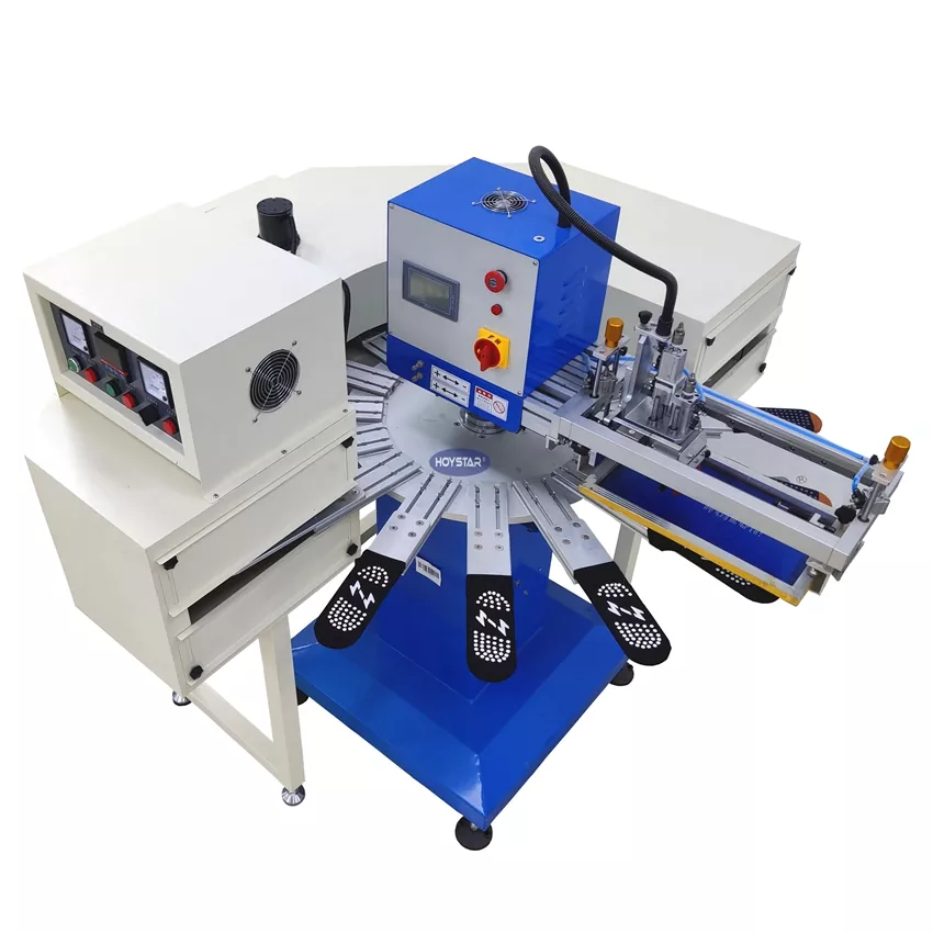 Tamaina handiko galtzerdiak serigrafiatzeko makina